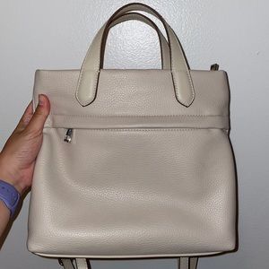 Target cream/white colored backpack/purse